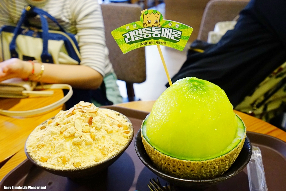 【韓國】首爾美食 一定要吃的首爾甜點 ♥ 雪冰明洞店(麻糬雪冰/哈密瓜雪冰)